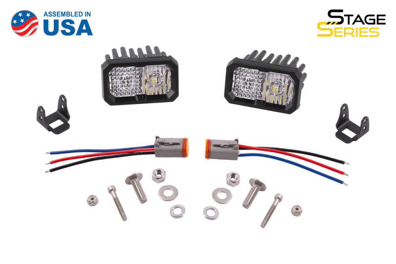 Diode Dynamics Stage Series 2 In LED Pod Sport - White Spot Standard ABL (Pair) - DD6398P by Diode Dynamics - detail view