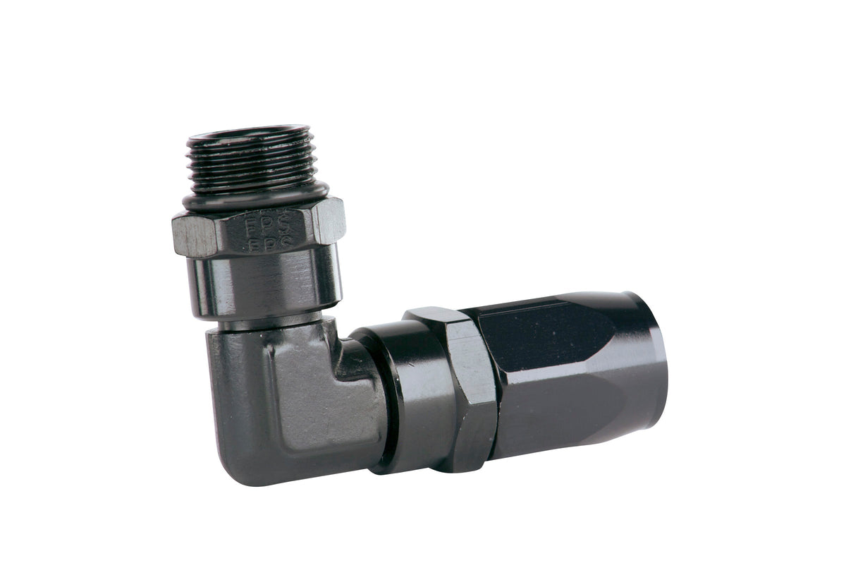 Aeromotive Fitting - Elbow - 90-Deg - AN-06 ORB to AN-06 Flare - 15689