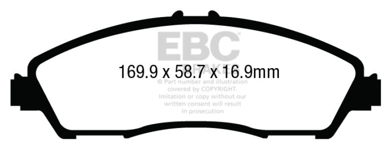 EBC 14+ Acura MDX 3.5 Greenstuff Front Brake Pads - DP63024