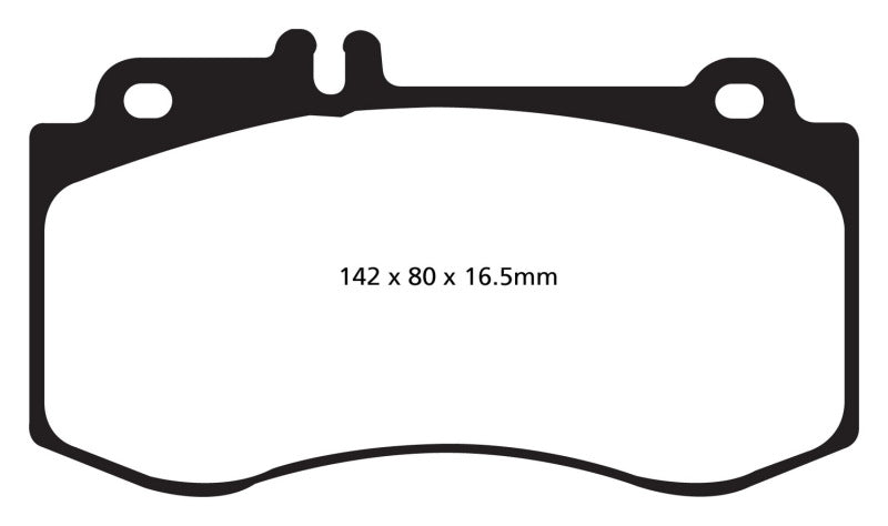 EBC 10+ Mercedes-Benz E350 3.5 AMG Sport Package Yellowstuff Front Brake Pads - DP41857R
