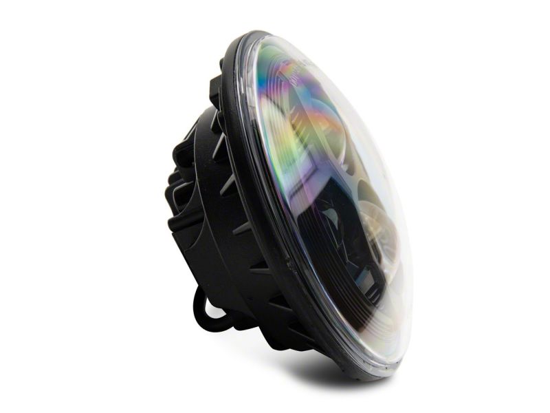 Raxiom 07-18 Jeep Wrangler JK 7-In LED Headlights- Blk Housing (Clear Lens) - J154695
