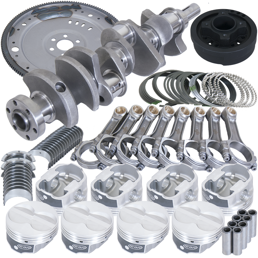 Eagle Ford 302 3.250in Crank 5.400in I-Beam Rods 4.000in Pistons 157 Tooth FP Balanced Assembly - B16351EA000 - front view