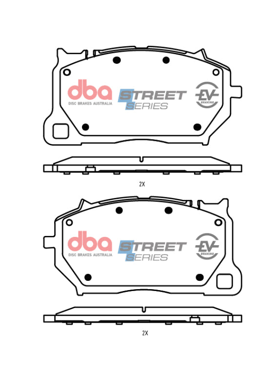 DBA 2018+ Porsche Cayenne (1ZR/1ZJ) Street Series Front Brake Pads - DB15281SSEV