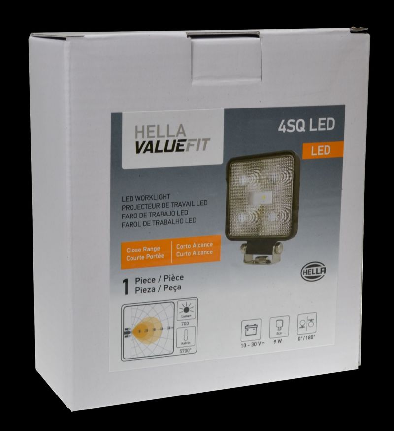 Hella ValueFit Work Light 4SQ LED MV CR LT - 357107001