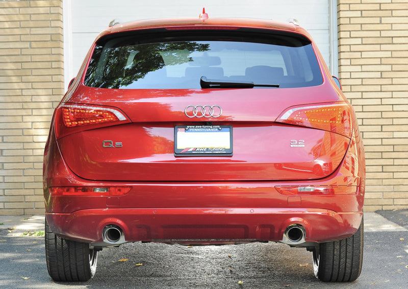 AWE Tuning Audi 8R Q5 3.2L Non-Resonated Exhaust System (Downpipe-Back) - Diamond Black Tips - 3020-33022