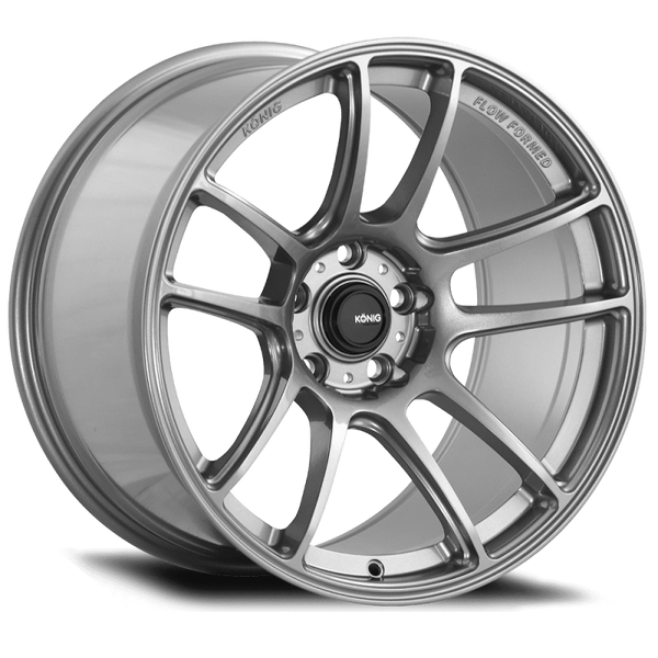 Konig Heliogram 17X8.5 5X114.3 ET38 Titanium Metallic Knurled Bead Flow Formed - HL8751438T by Konig