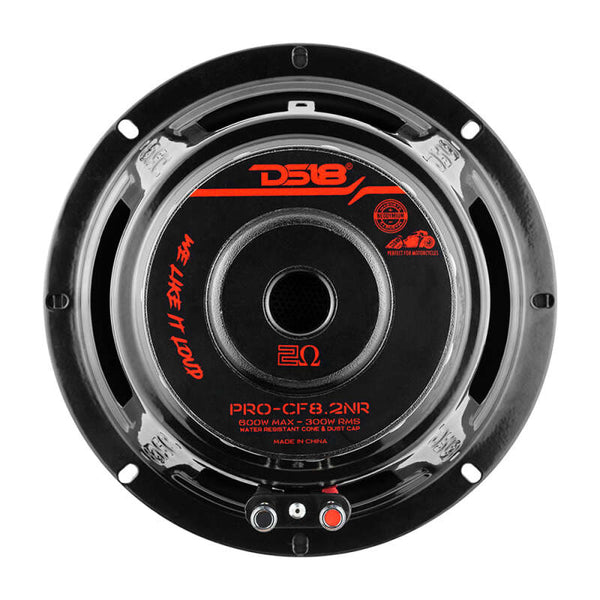 DS18 8in 300 Watts RMS 2 ohm Mid-Bass Loudspeaker Neodymium - PRO-CF8.2NR - front view