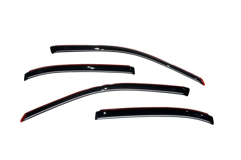 AVS 01-05 Honda Civic Ventvisor In-Channel Front &amp; Rear Window Deflectors 4pc - Smoke - 194213