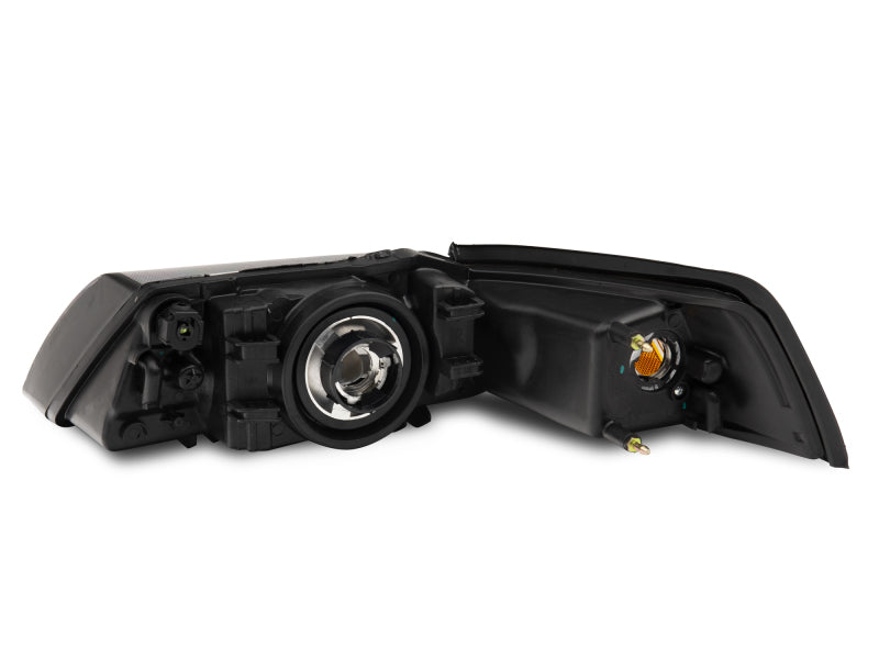 Raxiom 99-04 Mustang Axial Series OEM Style Replacement Headlights- Black Housing (Clear Lens) - 413419