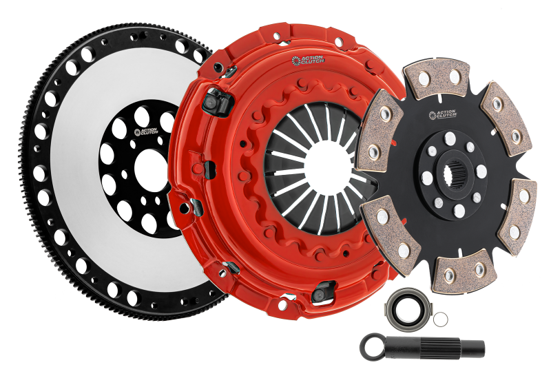 Action Clutch 01-03 BMW 323ci 2.5L (2-Door) RWD Stage 6 Clutch Kit (2MD) w/Lightened Flywheel - ACR-3492 for 2001-2003 BMW 3 