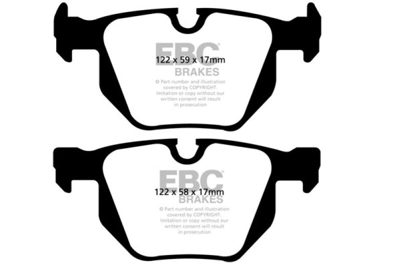 EBC 07-10 BMW X5 3.0 Redstuff Rear Brake Pads - DP31494C