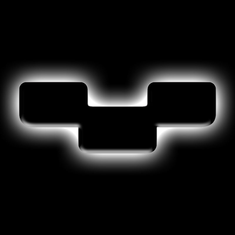 ORACLE Lighting Universal Illuminated LED Letter Badges - Matte Blk Surface Finish - Y SEE WARRANTY - 3141-Y-001