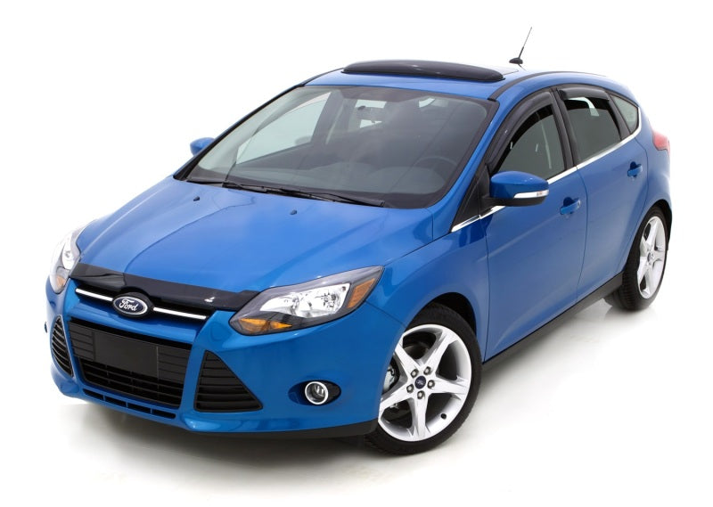 AVS 12-18 Ford Focus Ventvisor Outside Mount Window Deflectors 4pc - Smoke - 94373