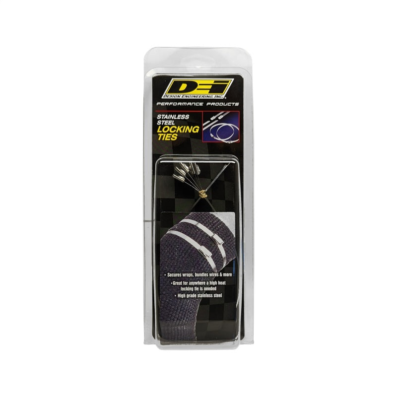 DEI Stainless Steel Locking Tie 14in - 5 per pack - 10202