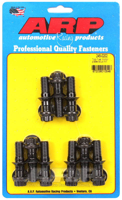 ARP Top fuel motor plate w/1/4in spacer stud kit - 245-0202