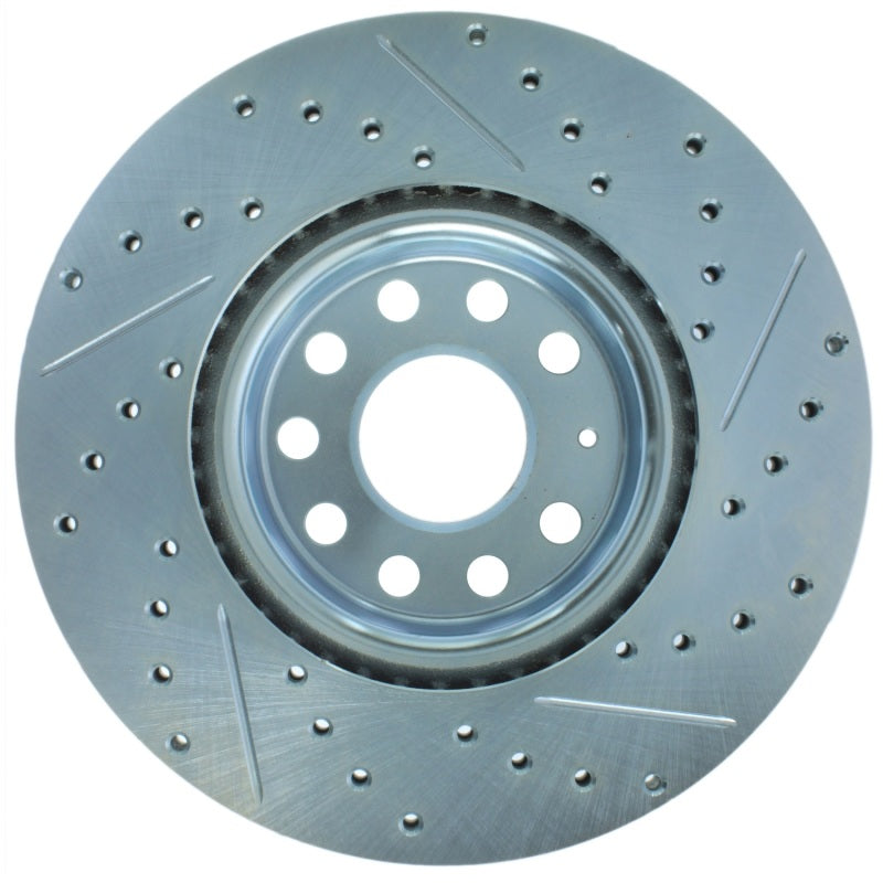 StopTech Select Sport 06-17 Volkswagen Jetta Slotted &amp; Drilled Front Right Rotor - 227.33098R