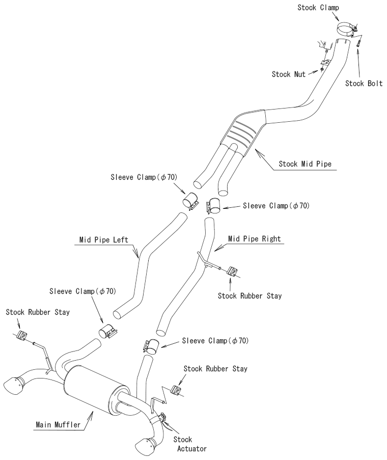HKS Super Turbo Muffler GR Supra - 31029-AT004