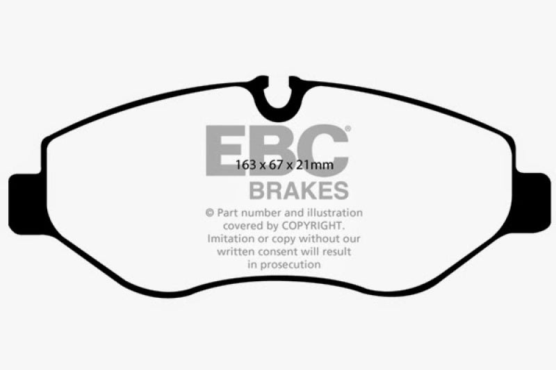 EBC 07+ Dodge Sprinter 2500 Greenstuff Front Brake Pads - DP61926