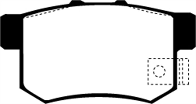 EBC 01-03 Acura CL 3.2 Redstuff Rear Brake Pads - DP3781/2C