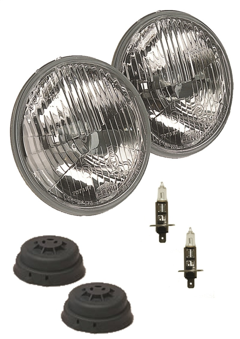 Hella 135mm H1 12V 55W High Beam Head Lamp Twin Kit - 002425811