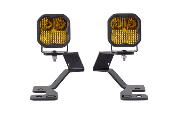 Diode Dynamics 2021 Ford Bronco Sport SS3 LED Ditch Light Kit - Sport Yellow Combo - DD7139 for 2021-2026 Ford Bronco - front