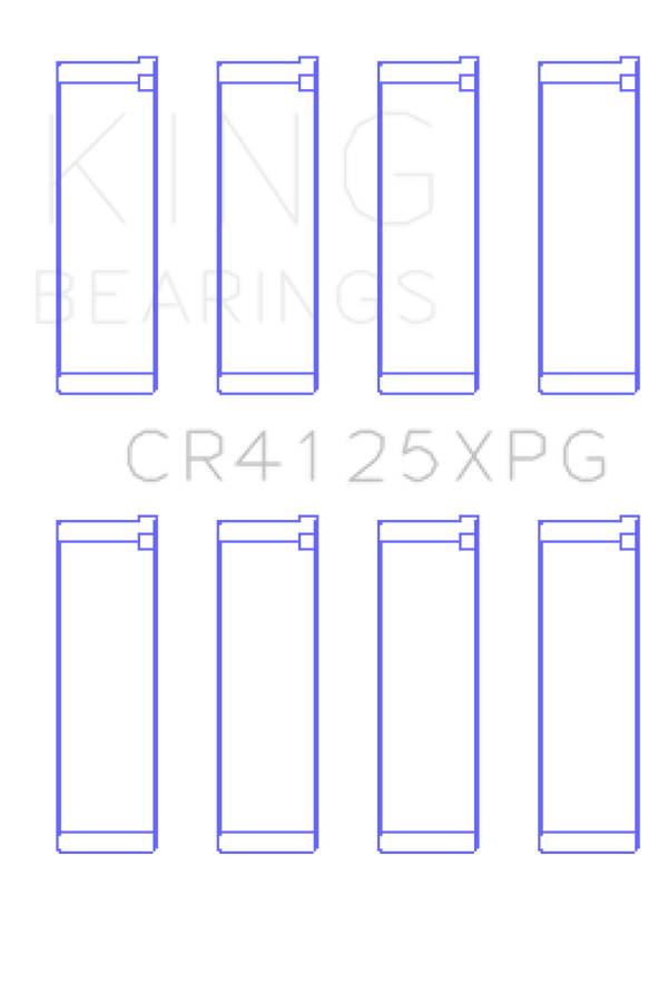 King Subaru EJ20/EJ22/EJ25 (Suites 52mm Journal Size).0.5 Oversized Tri-Metal Perf Rod Bearing Set - CR4125XPG0.5