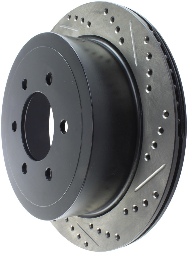 StopTech 04-09 Ford F150 / 06-08 Lincoln Mark LT Rear Left Slotted &amp; Drilled Rotor - 127.65102L