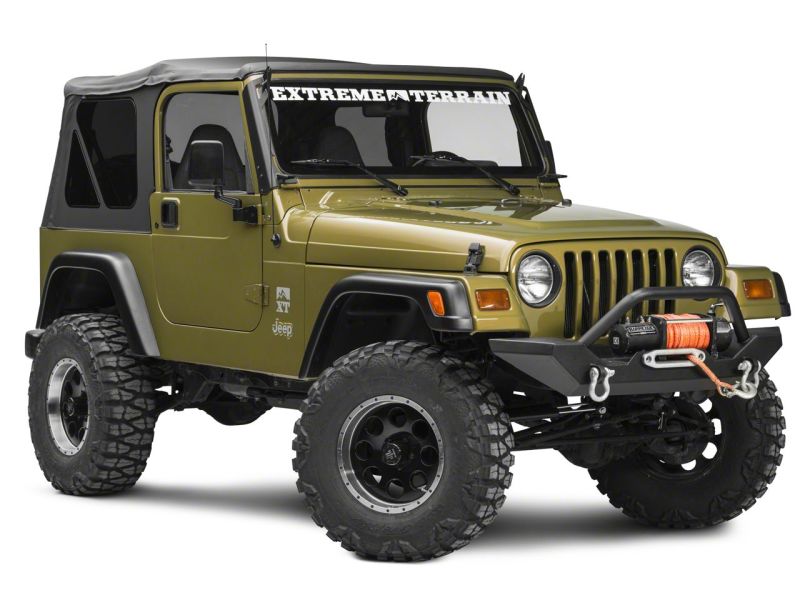 Raxiom 97-06 Jeep Wrangler TJ 50-In LED Light Bar Windshield Mount w/ Auxilliary Bracket - J106746