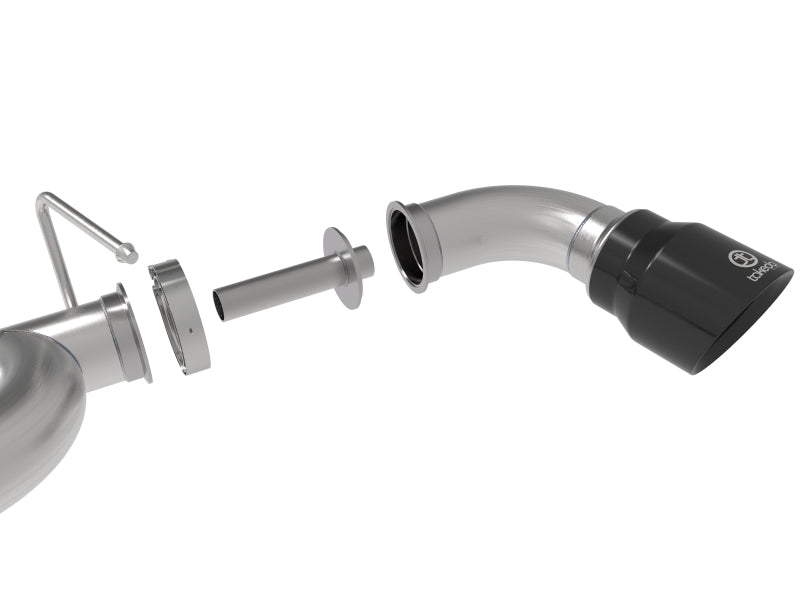 aFe Takeda Exhaust Axle-Back 19-20 Hyundai Veloster N 304SS Black Dual Tips Exhaust - 49-37009-B