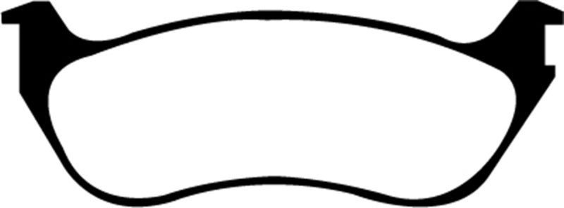 EBC 02-05 Ford Explorer 4.0 2WD Ultimax2 Rear Brake Pads - UD881 for 2002-2005 Ford Explorer - front view