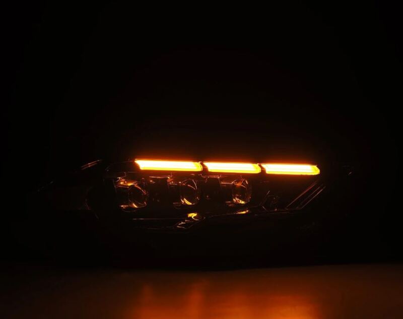 AlphaRex 18-20 Ford Mustang NOVA LED Proj Headlights Alpha-Black w/Activ Light/Seq Signal/Switch DRL - 880263