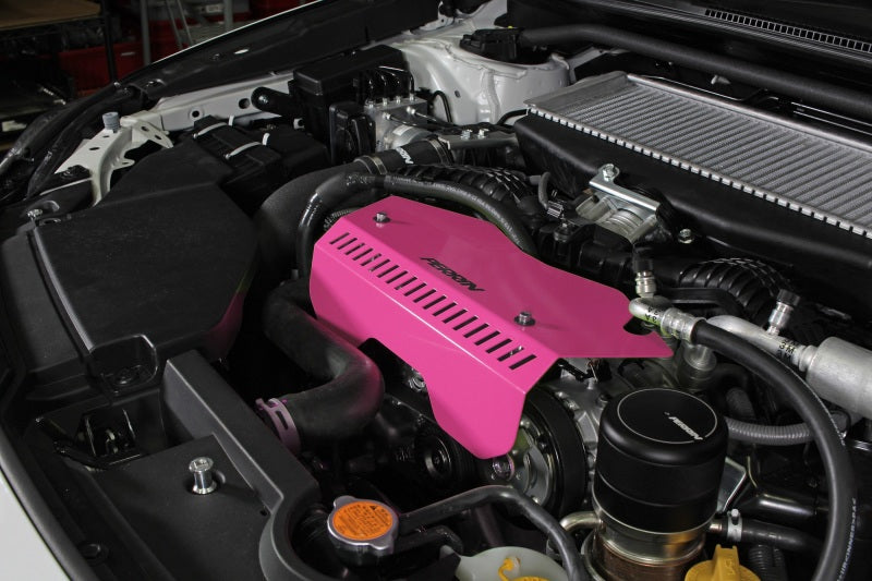 Perrin 2022+ Subaru WRX Pulley Cover - Hyper Pink - PSP-ENG-153HP
