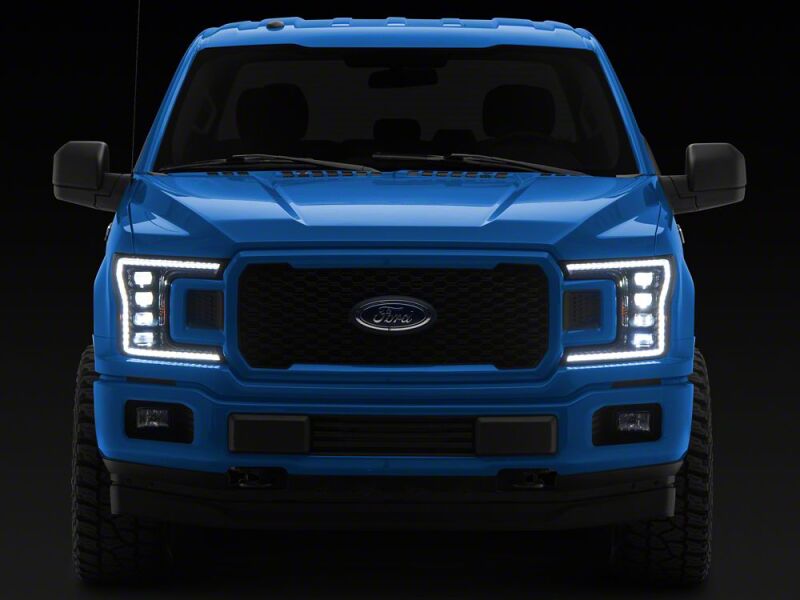 Raxiom 18-20 Ford F-150 CXR Series V2 LED Headlights- Black Housing- Clear Lens - T593905 - close-up view 2