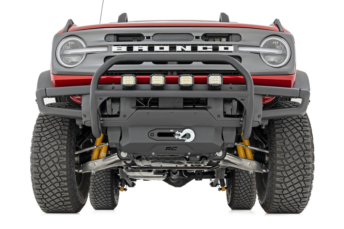 Nudge Bar | 3 Inch Wide Angle Led (x4) | Oe Modular Steel | Ford Bronco (21-24)
