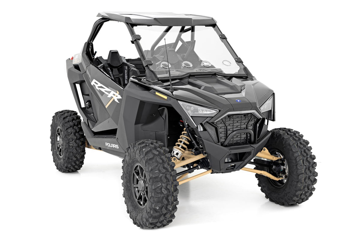 Rough Country - Vented Full Windshield - Scratch Resistant - Polaris RZR Turbo R - 98202010 for 2020-2021 Polaris Rzr Pro Xp 