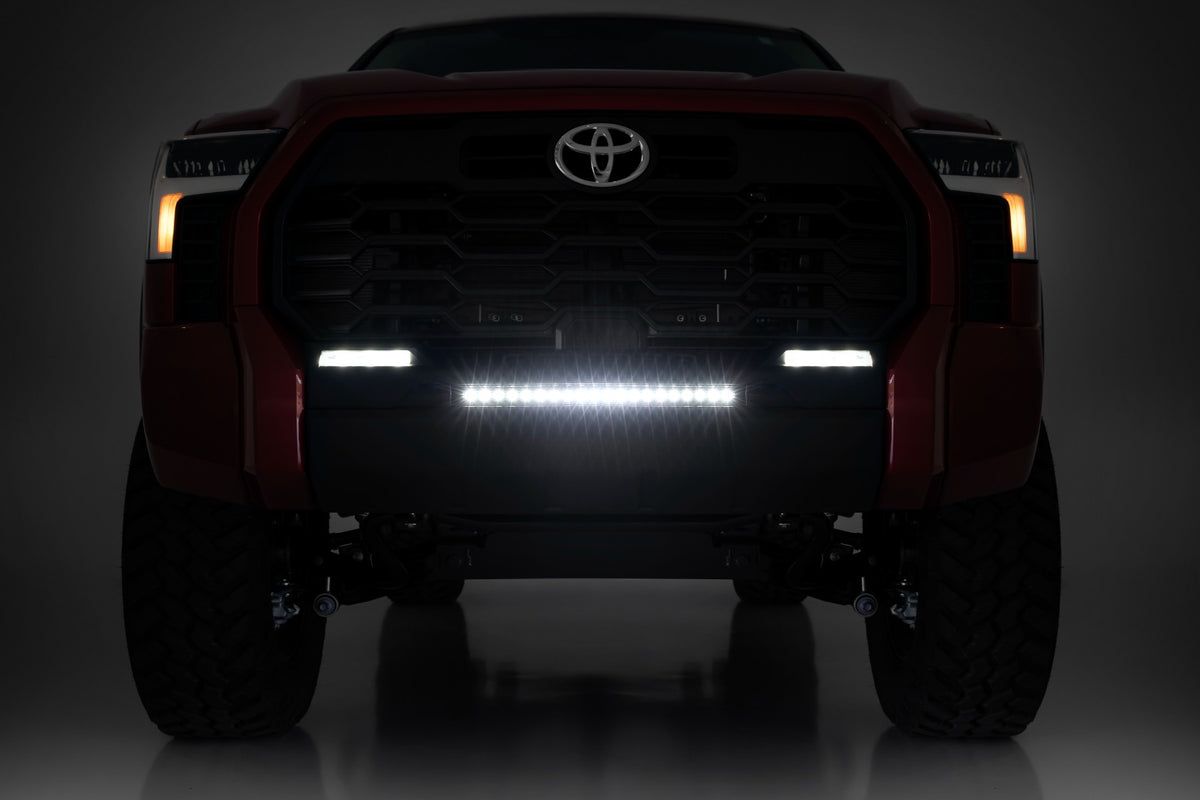 LED Light Kit | Bumper Mount | 20&quot; Black Slim Line | Toyota Tundra (22-24)