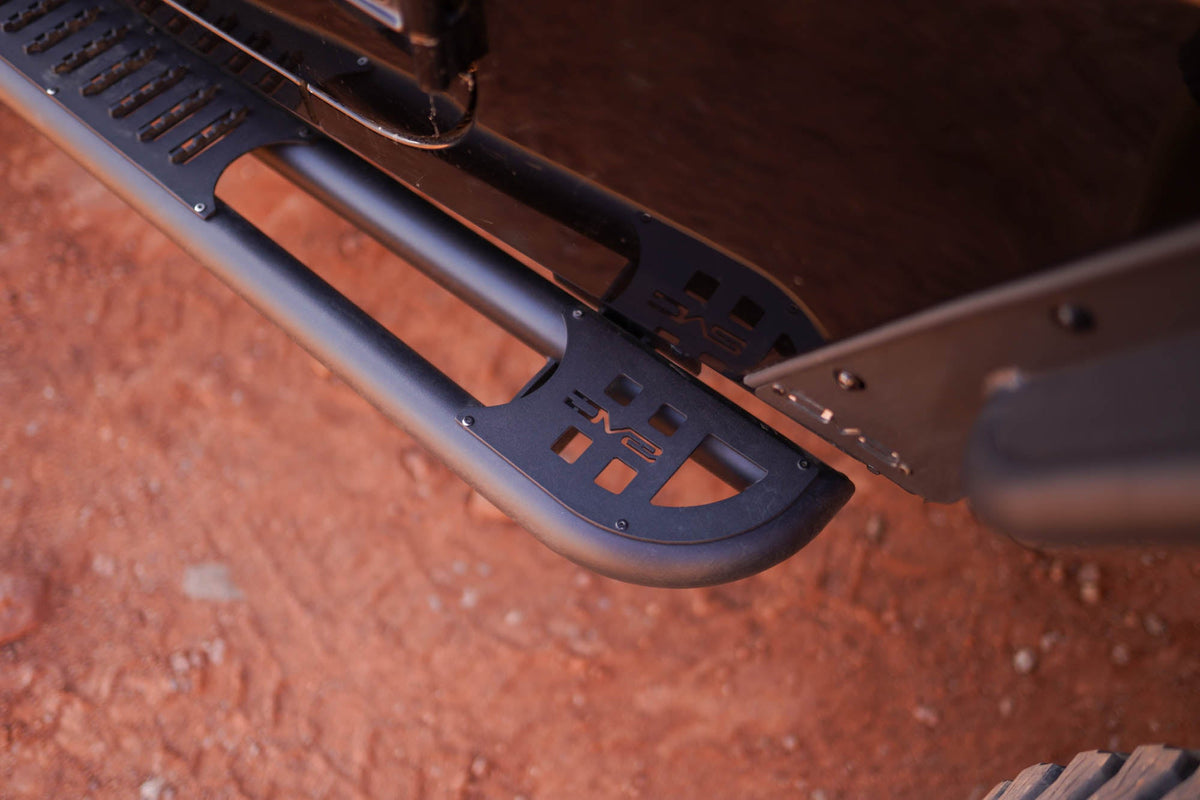 DV8 Offroad - 2007-2018 2-Door Jeep Wrangler JK | OE Plus Side Steps - SRJK-09