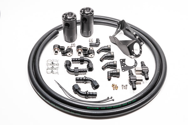 Radium Engineering Dual Catch Can Kit Nissan R32 Skyline GT-R Fluid Lock - 20-0590-FL