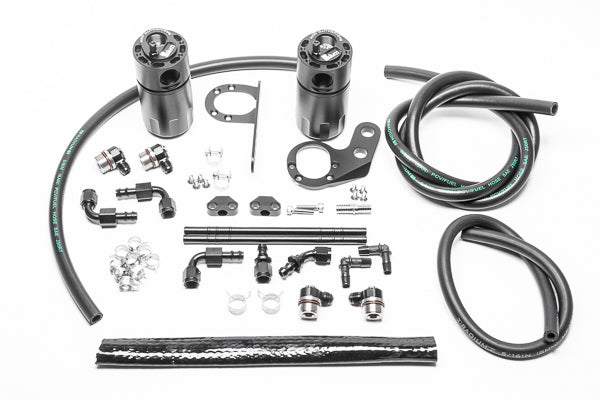 Radium 2017+ Honda Civic Type-R Fluid Lock Dual Catch Can Kit - 20-0826-FL