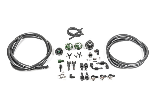 Radium Engineering Toyota 2UZ-FE Fuel Rails - 20-0962 for 2000-2009 Toyota Tundra - angle view