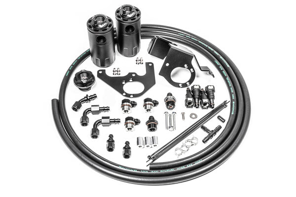 Radium Engineering 09-15 Cadillac CTS-V Dual Catch Can Kit - 20-1564-FL