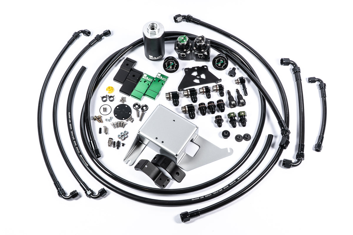 Radium Engineering 2018+ Ford Mustang Fuel Hanger Plumbing Kit - Microglass Filter - 20-1817-05