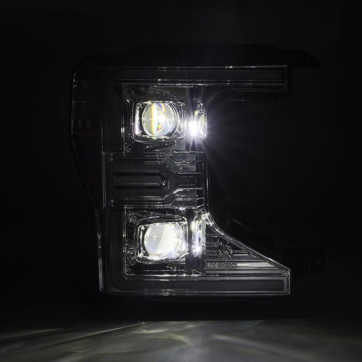 AlphaRex 20-22 Ford F-250/350/450/550 SD LUXX-Series LED Proj Headlights Chrome w/SS & SBDRL - 880342 for 2020-2022 Ford F 25