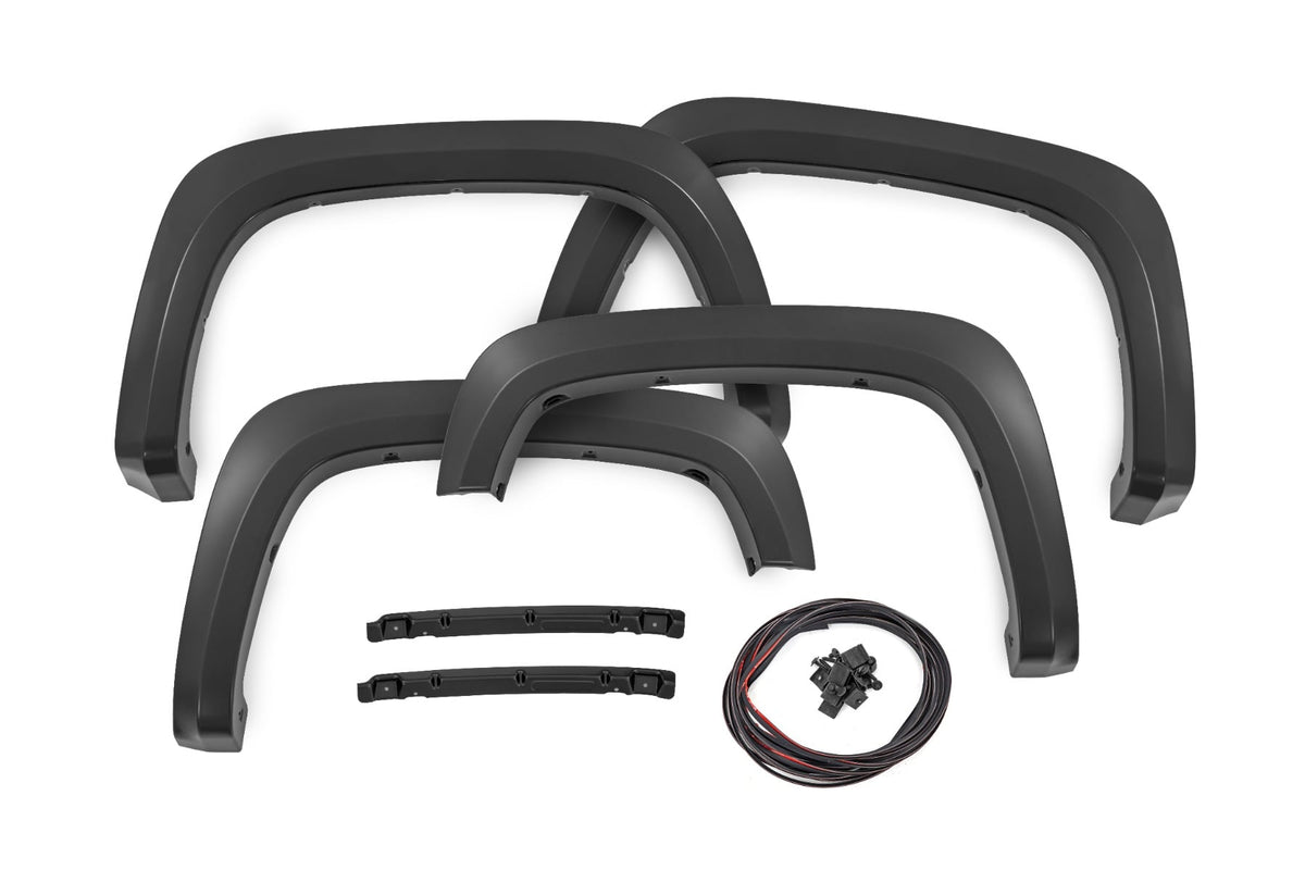 Rough Country - Sport Fender Flares - G42 White Sands - Chevy Silverado 2500 HD/3500 HD (20-26) - S-C12215-G42