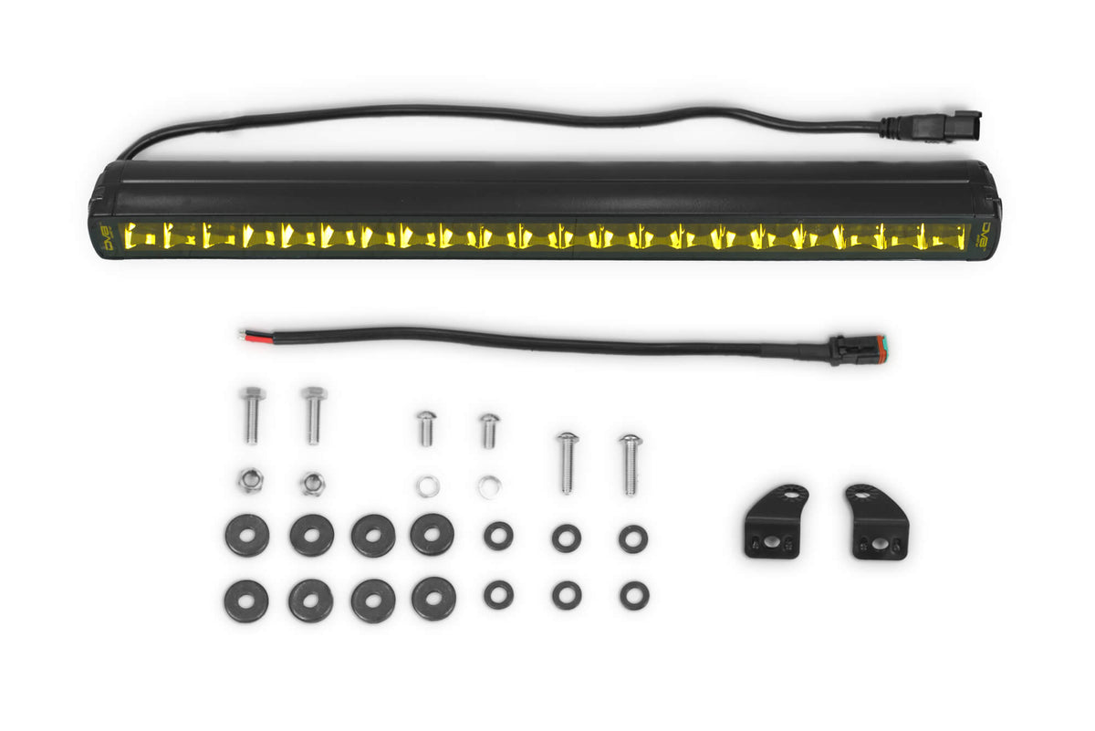 DV8 Offroad - 20-Inch Elite Series Amber LED Light Bar | Single Row - BE20SW105W-A