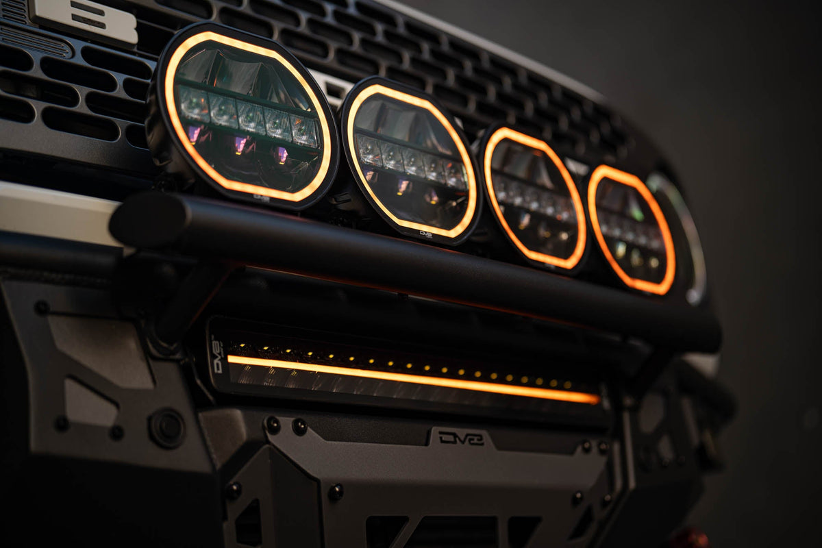 DV8 Offroad - 20-Inch Halo Elite Dual Row Light Bar w/ Accent Light - BE20EW200W-H