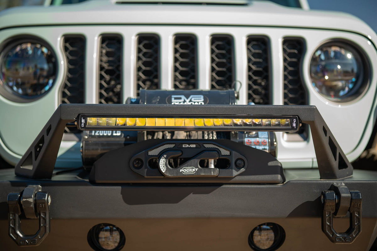 DV8 Offroad - 20-Inch Halo Elite Single Row Light Bar with Accent Light - BE20SW105W-H