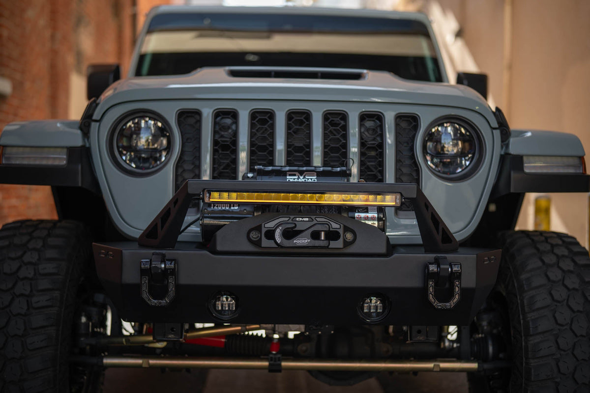 DV8 Offroad - 20-Inch Halo Elite Single Row Light Bar with Accent Light - BE20SW105W-H