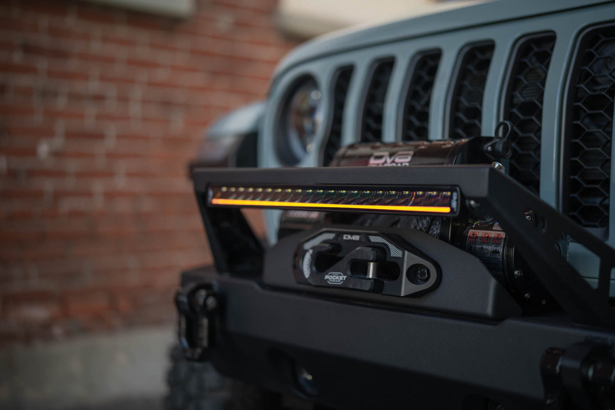 DV8 Offroad - 20-Inch Halo Elite Single Row Light Bar with Accent Light - BE20SW105W-H