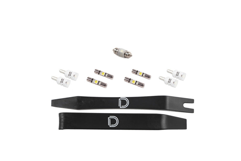 Diode Dynamics 16-23 Toyota Tacoma Interior LED Kit Cool White Stage 1 - DD0505 for 2016-2023 Toyota Tacoma - front view